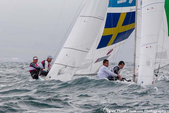 Star, Fredrik Loof, Max Salminen - London 2012 Olympic Sailing Competition © Thom Touw http://www.thomtouw.com